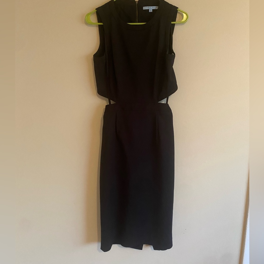 Antonio Melani Black Cutout Dress